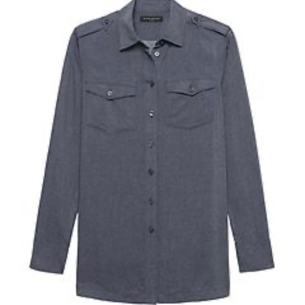 Banana Republic Parker Utility Tunic Fit Shirt